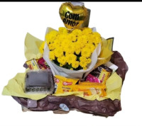  MINI CESTA DE CAFÉ COM MARGARIDINHA ...CODIGO 005